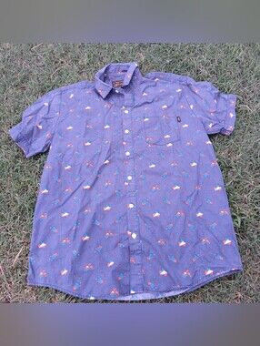Benny Gold Button Shirt Sz L